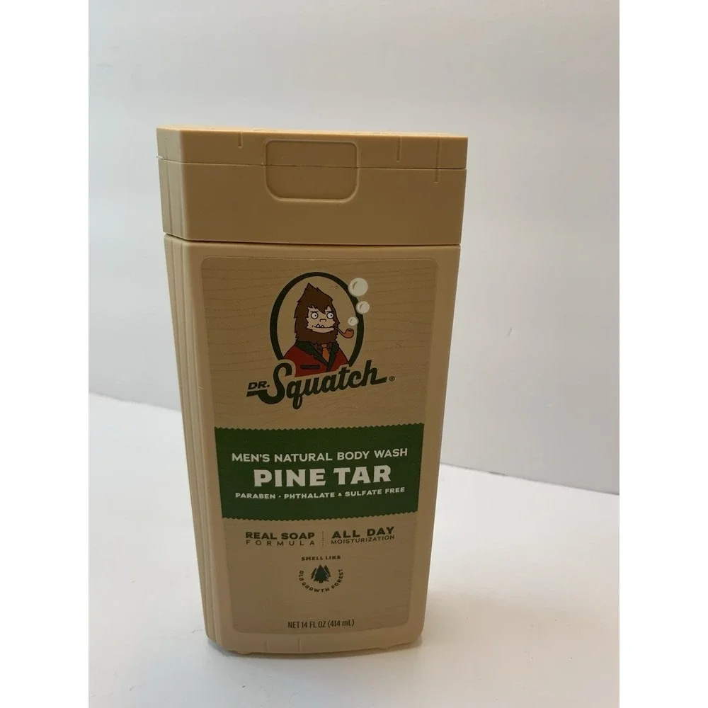 DR. Squatch Men's Pine Tar Body Wash 14oz - New